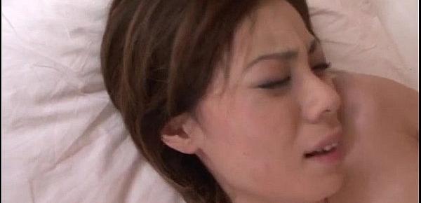  Natsumi Mitsu receives serious pounding down her pussy